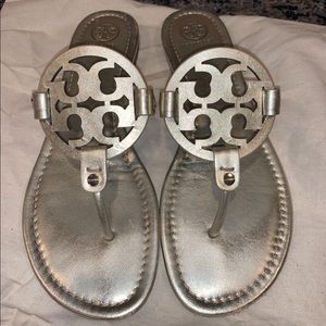 Tory Burch Miller Spark Gold Sandals